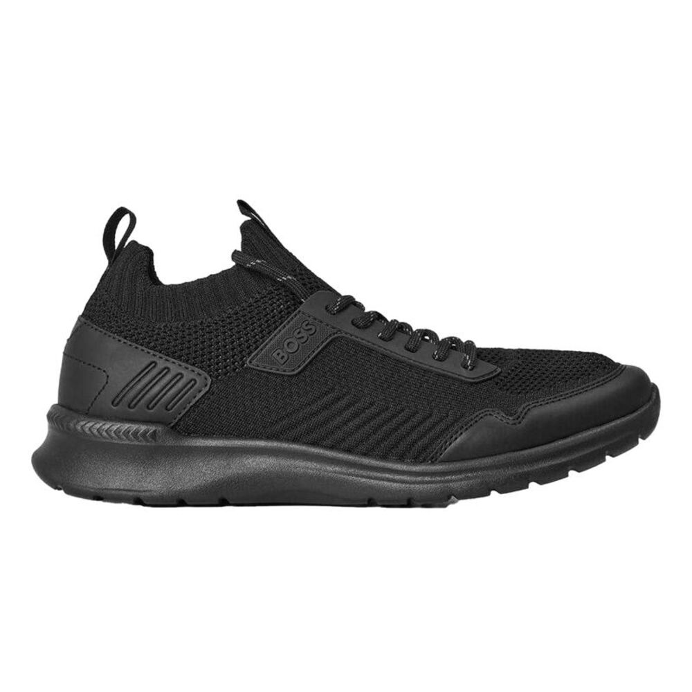 Boss Mens Extreme Leather Low Cut Sneakers / Black